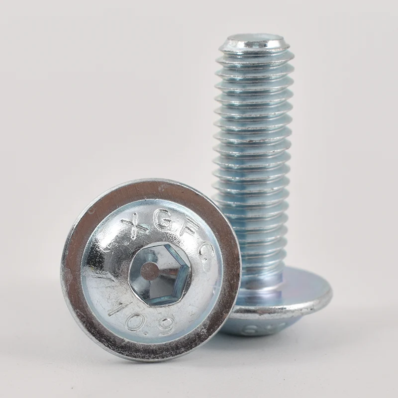 Galvanized hex ostium tabernaculi button caput Cochleas cum torquem