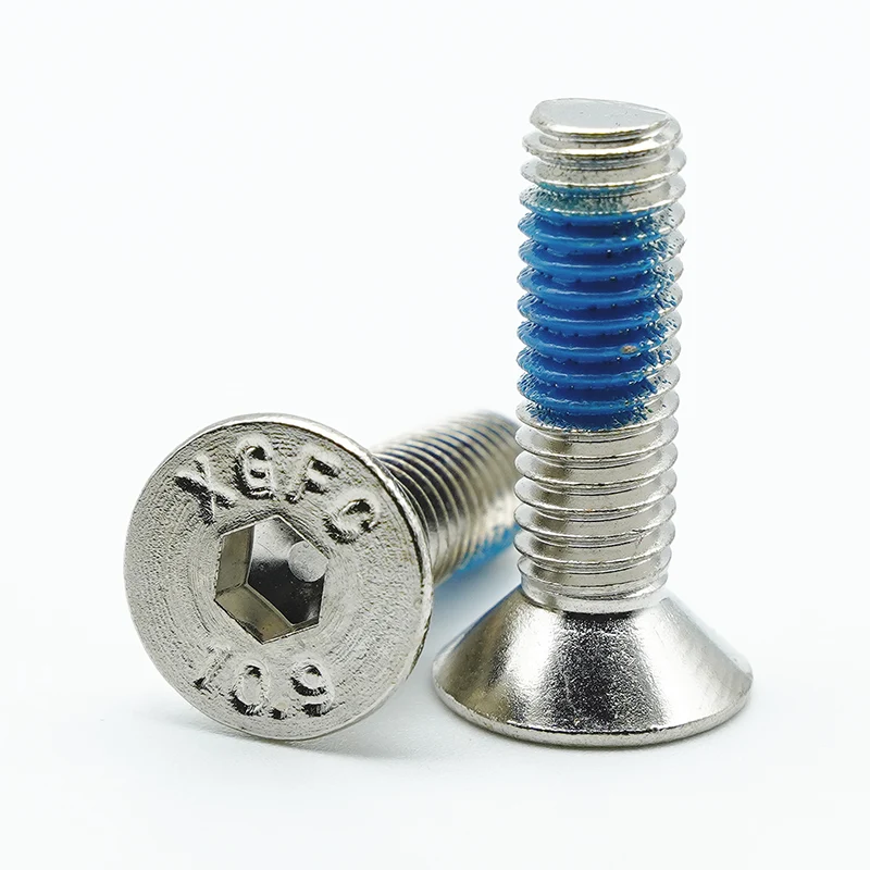 Nickel, patella et tenaces ictu hexagra Socketungersunk capite cap Cochleas