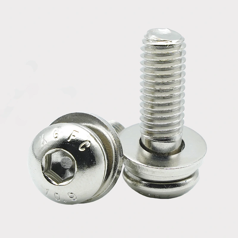 Nickel-Plated Hex Caput Caput compositum Cochleas